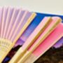 Personalised Blue Silk Fan For Women, thumbnail 3 of 11