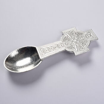 Personalised Celtic Cross Christening Spoon Gift, 5 of 8