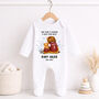 Personalised Football Baby Announcement Outfit, thumbnail 4 of 8