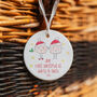Our First Christmas As Auntie And Uncle Ceramic Tree Decoration C, thumbnail 1 of 4