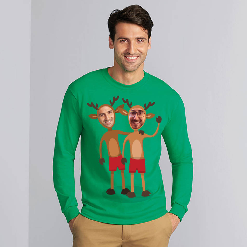 Personalised Christmas Reindeer Sweatshirt By Instajunction | notonthehighstreet.com