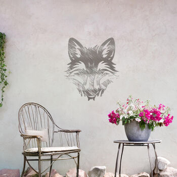 Fox Metal Wall Art Decor For Animal Lovers And Garden Gift, 6 of 10