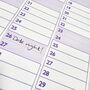 Personalised Purple Wall Planner, thumbnail 4 of 5