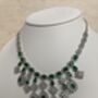 Emerald Green American Diamond Silver Set, thumbnail 6 of 10