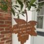 Pre Rusted Falling Leaves Garden Art, thumbnail 2 of 2