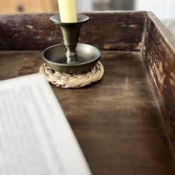 Large Vintage Wooden Tray With Faded Lettering, 6 of 7