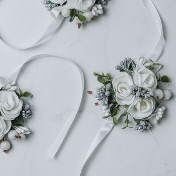 Bridal Flower Accessory In Silver, 4 of 11