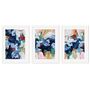Colourful Abstract Floral Print Set Of Three, thumbnail 2 of 5