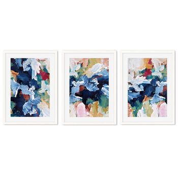 Colourful Abstract Floral Print Set Of Three, 2 of 5