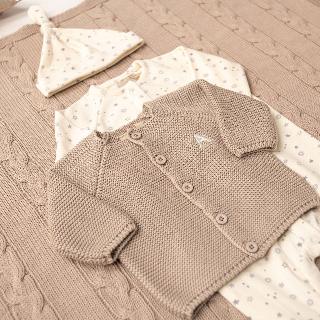 HUGO BOSS - Stripe Babygrow & Hat Gift Set - White main image 0