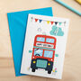 Personalised Bus Birthday Card With 3D Age, thumbnail 1 of 4