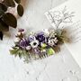 Purple And Lilac Flower Hair Comb, thumbnail 1 of 6