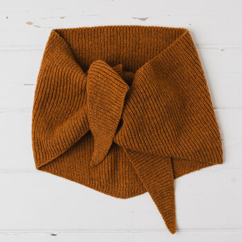 Lambswool Knitted Neckerchief, 2 of 10