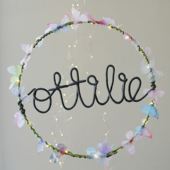 Personalised Butterfly Light Gift For Girl, Christening Gift, 2 of 6