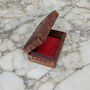 Floral Triquetra Carved Wooden Jewellery Box, thumbnail 3 of 8