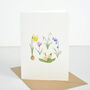Spring Flowers Blank Card, thumbnail 1 of 4