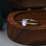 Moonstone Oval Ring In Sterling Silver, thumbnail 1 of 11