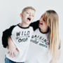 Raising Wild Ones Parent And Child T Shirt, thumbnail 1 of 2