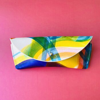 Leather Glasses Case Hand Painted, 2 of 9