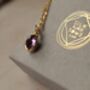 Amethyst Clamshell Personalized Locket, thumbnail 4 of 8