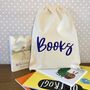 Personalised Books Drawstring Children's Storage Bag, thumbnail 1 of 5