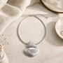 Dual Tone Sculptural Statement Necklace, thumbnail 3 of 5