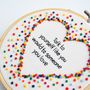 Inspirational Quote Rainbow Heart Wall Art, thumbnail 2 of 4