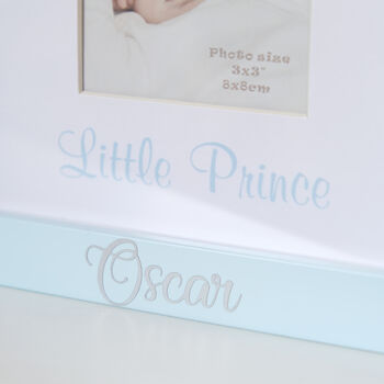 Personalised Baby Prince Photo Frame, 4 of 4