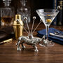 Nickel Rhino Holder With Four Picks, thumbnail 1 of 2