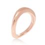Rose Gold Vermeil Ring Wave Ethically Handmade, thumbnail 1 of 7