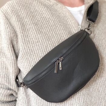 Personalised Black Boutique Cross Body Bag, 10 of 10