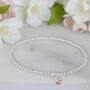 Sterling Silver November Topaz Heart Birthstone Bracelet, thumbnail 6 of 9