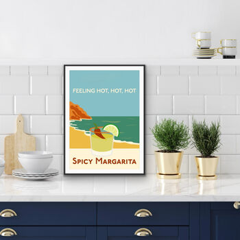 Spicy Margareita Cocktail Wall Art, 3 of 3