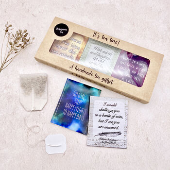 Shakespeare Gifts: William Shakespeare Tea Gift Set, 7 of 12