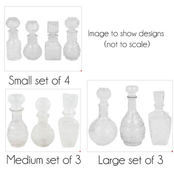 Pressed Glass Decanters Vases, 5 of 12