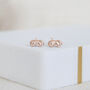 18ct Rose Gold Plated Baby Guinea Pig Earrings, thumbnail 4 of 8
