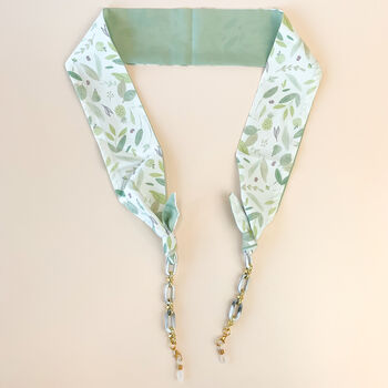 Leaf Print Scarf Glasses Chain, 2 of 4