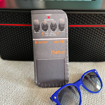 Guitar Pedal Glasses Case Music Gift For Him, 2 of 4