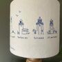 Embroidered Cornish Lighthouse Lampshade, thumbnail 3 of 6