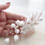 Rose Gold Floral Hair Comb, thumbnail 4 of 6