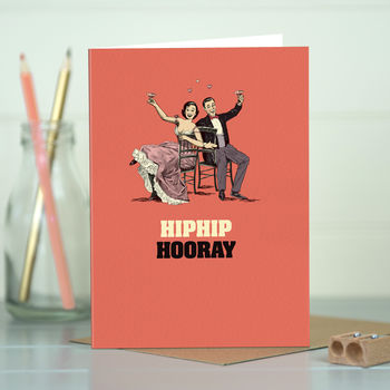 ‘Hooray’ Engagement Or Wedding Celebration Card, 3 of 4