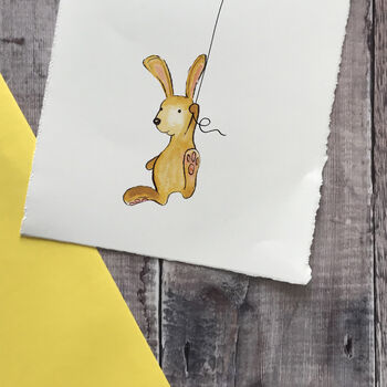 Rabbit Fifth Birthday Card, 3 of 7