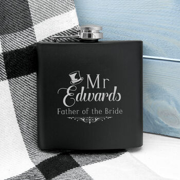 Personalised Father Of The Bride Hip Flask, 3 of 7