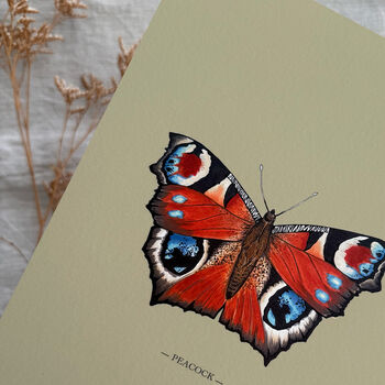 Vintage Feel Butterfly Art Print, 5 of 10