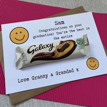 Exam Results A Level / Gcse Chocolate Galaxy Card, 4 of 5