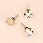 G Decor Cordelia Mother Of Pearl Gold Brass Pull Knobs, thumbnail 3 of 6