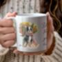 Personalised Boston Terrier Autumn Dog Walk Keepsake Gift Mug, thumbnail 1 of 2