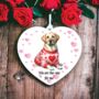 Personalised Labrador Retriever Dog Love Decoration, thumbnail 1 of 2