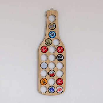 Beer Cap Beer Bottle Shape Wall Hanger, 7 of 7