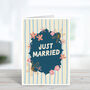 Just Married Wedding Card, thumbnail 4 of 4
